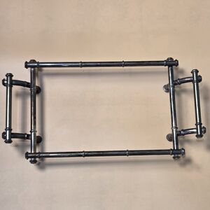 Silver Metal Towel Rack